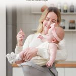 Baby Carrier with Hip Seat, Baby Carrier Newborn to Toddler, Detachable Baby Hip Seat Carrier for 7 -66lbs, All Seasons Baby Holder Carrier, All Position.(Light Grey)